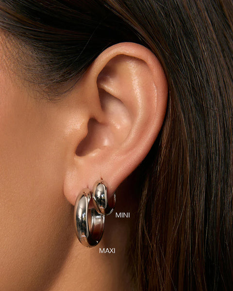 Cassie Hoops Maxi SILVER