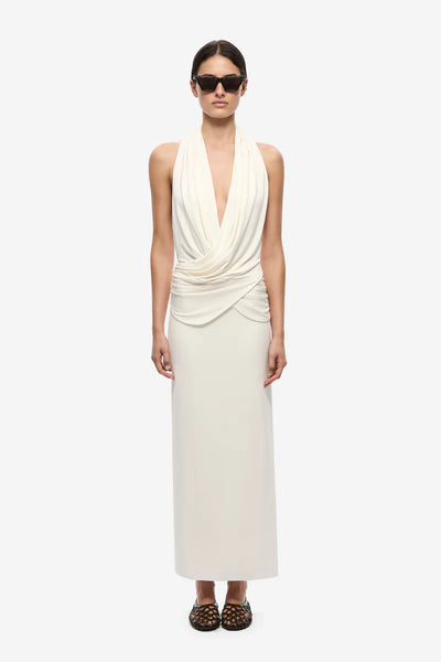 The Cabana Cupro Dress IVORY