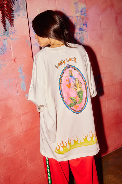 The Lucky Mermaid Tee WHITE