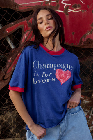 The Champagne Lover Tee ROYAL