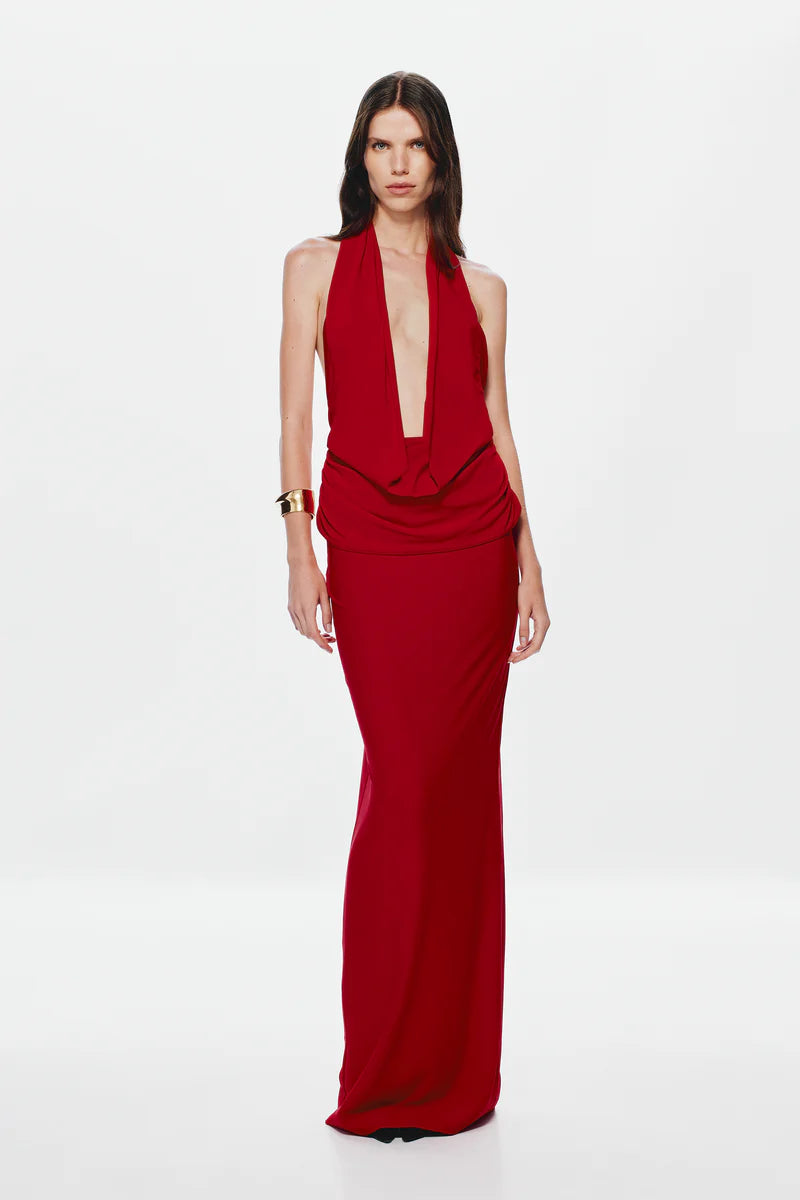 The Vanessa Jersey Dress CHERRY