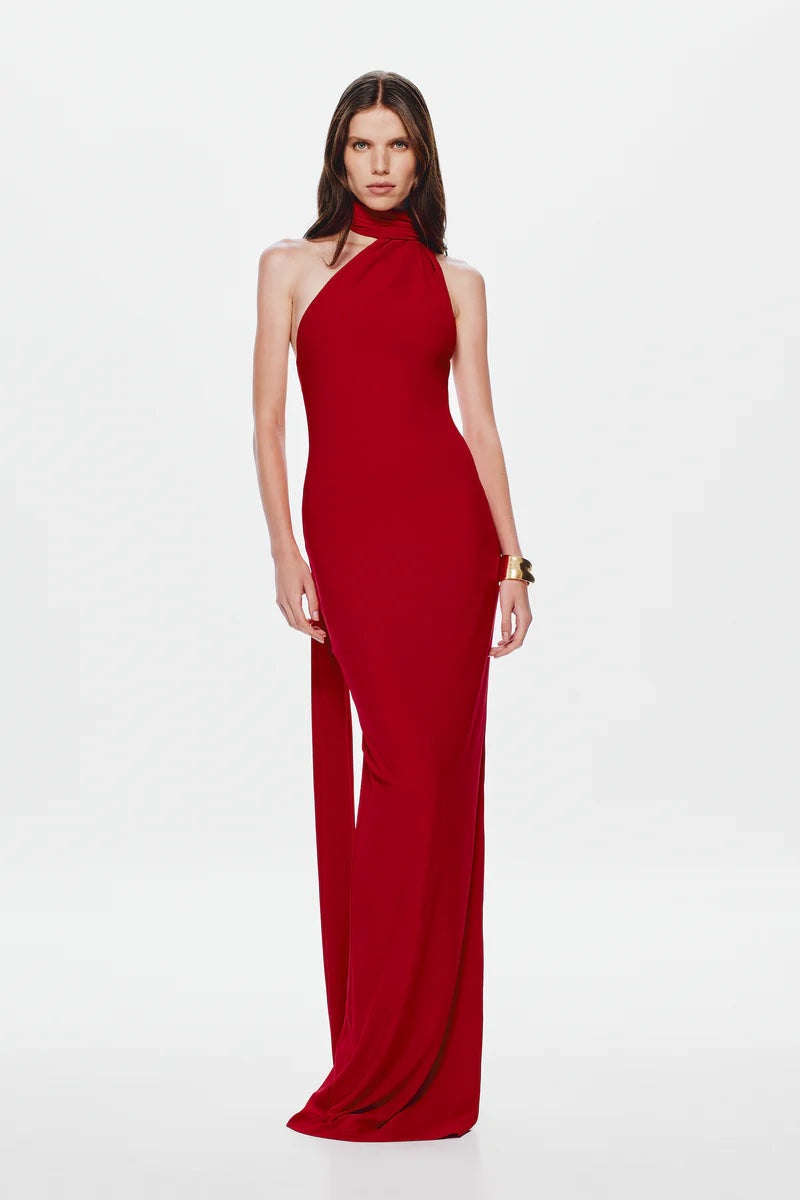 The Nicolette Jersey Dress CHERRY