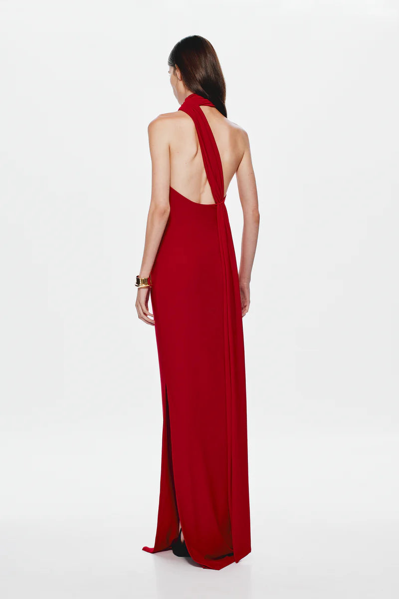 The Nicolette Jersey Dress CHERRY