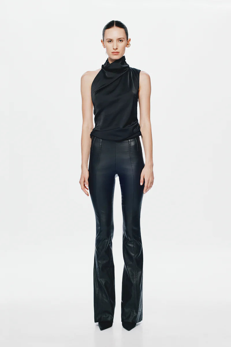The 'Constantina' Satin Top BLACK