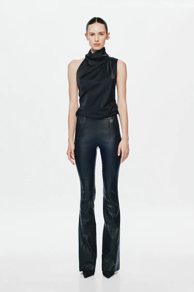 The 'Constantina' Satin Top BLACK