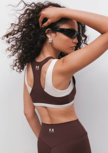Unity Sports Bra MAHOGANY/ WHISPER WHITE
