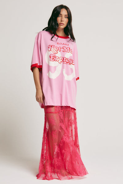 The Very Oversized Hot Mess Express Tee PINK