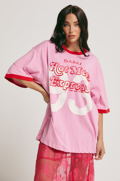 The Very Oversized Hot Mess Express Tee PINK