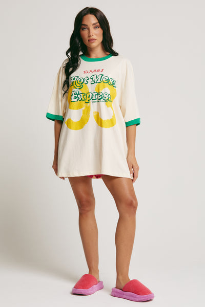 The Very Oversized Hot Mess Express Tee GREEN