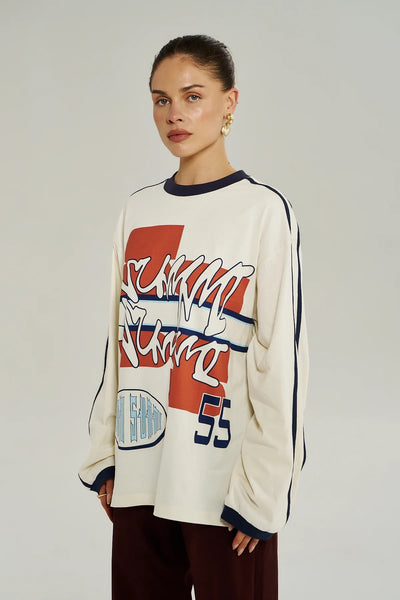 Bleu 55 LS Tee VINTAGE WHITE