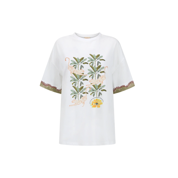Eye Of The Jungle Tee Shirt WHITE