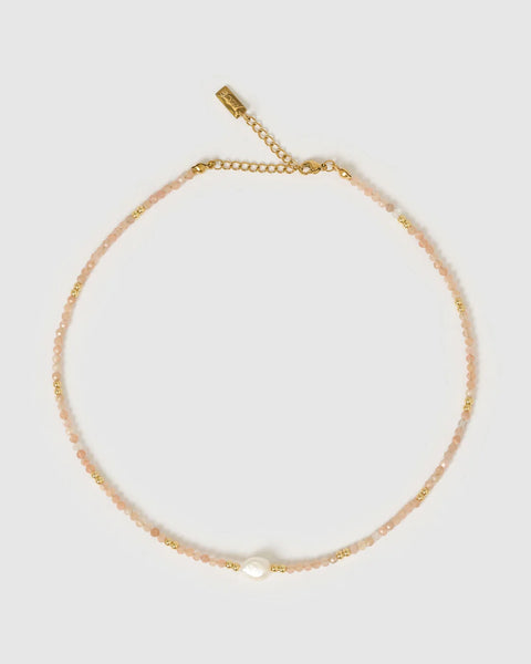 Mila Gemstone Necklace ROSE