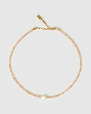 Mila Gemstone Necklace ROSE