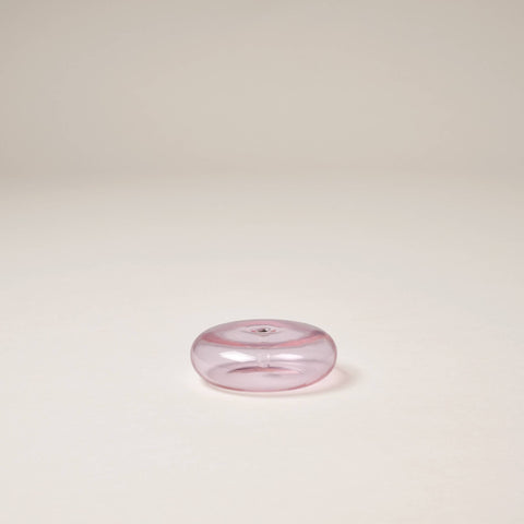 Glass Vessel Incense Holder - Pink