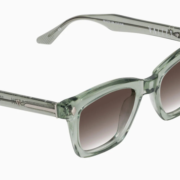 Hutch TRANSPARENT SAGE w. MATTE SILVER METAL / BROWN LENS