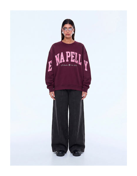 Mila Oversize Sweater DEEP CHERRY RED
