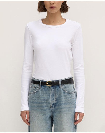 Lyla Long Sleeve Tee WHITE