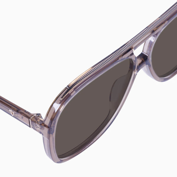 Bang TRANSPARENT MOCHA w. ROSE GOLD METAL/ BROWN LENS