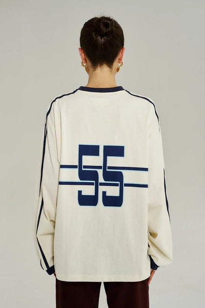 Bleu 55 LS Tee VINTAGE WHITE