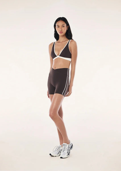 Clarity 5 Inch Bike Short COFFEE/WHISPER WHITE