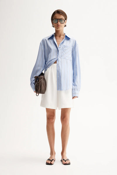 Henry Stripe Shirt BLUE STRIPE