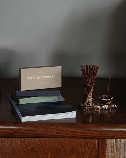Minimal Ceramic Incense Caddy CHOCOLATE