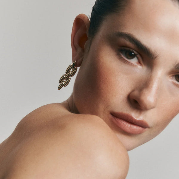 Seed Long Earrings GOLD