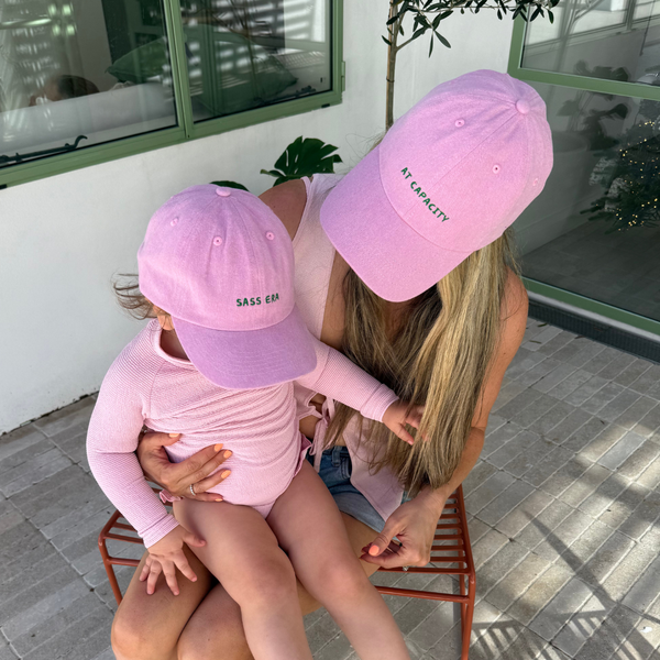 BABY 'Sass Era' Cap STONEWASH PINK