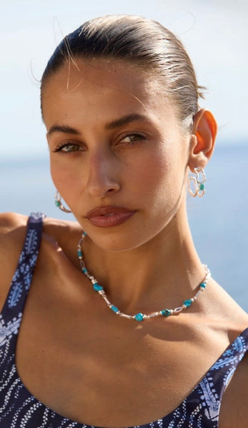 Sascha Earrings SILVER TURQUOISE