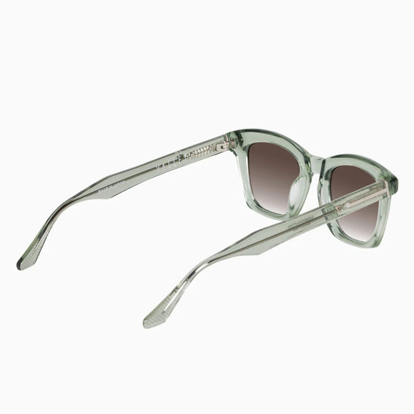 Hutch TRANSPARENT SAGE w. MATTE SILVER METAL / BROWN LENS