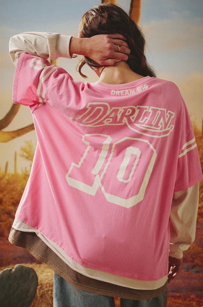 Neigh Sayer Long Sleeve Tee PINK