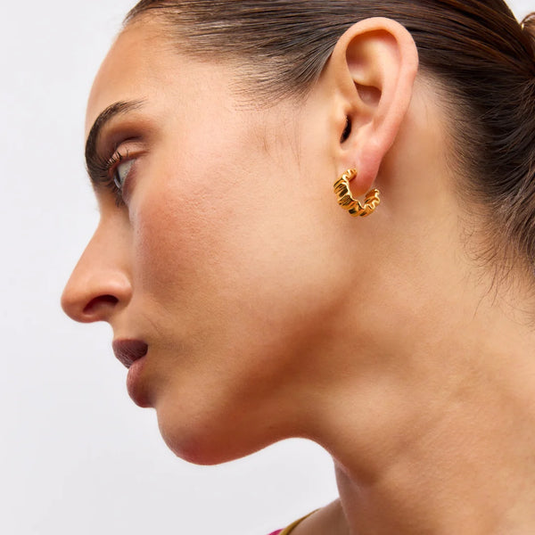 Poppy Wrinkle Earrings GOLD