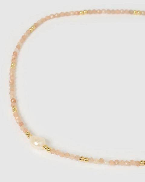 Mila Gemstone Necklace ROSE