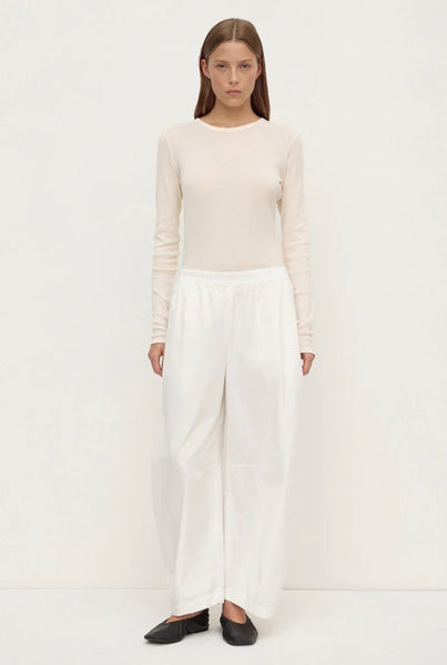 Lola Barrel Pant WHITE