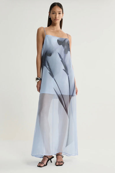 Jade Dress BLUE FLORAL PRINT
