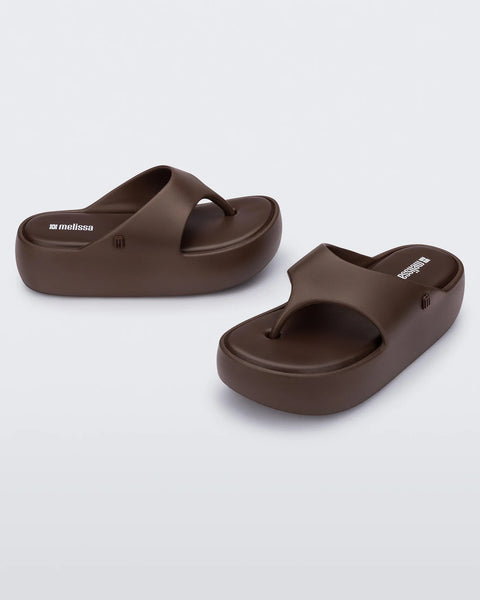 Melissa Free Platform Thong BRONZE