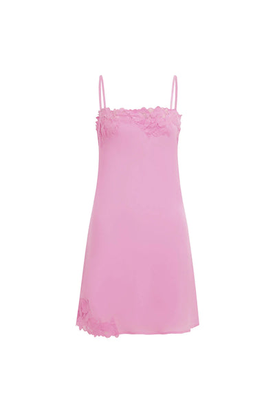 Claudia Silk Mini Dress ORCHID PINK