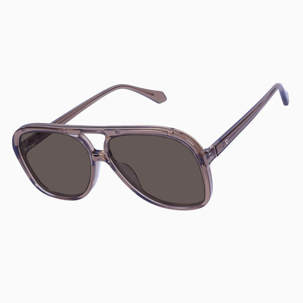Bang TRANSPARENT MOCHA w. ROSE GOLD METAL/ BROWN LENS
