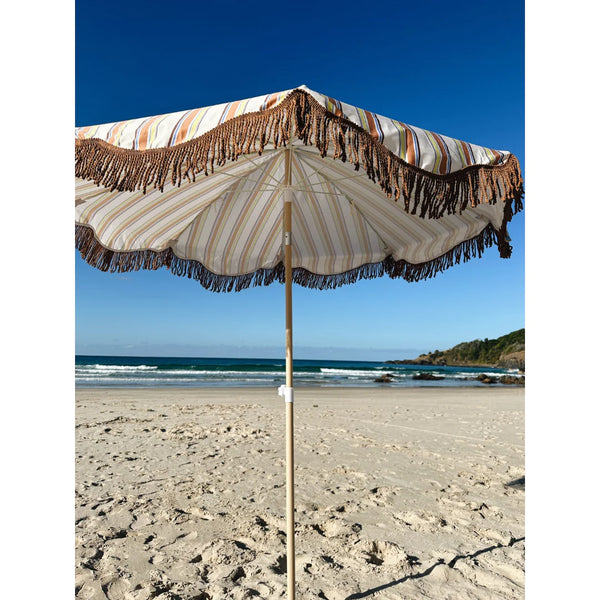 Vintage Stripe Aluminium Beach Umbrella