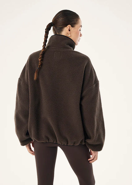 Rotate Quarter Zip COFFEE