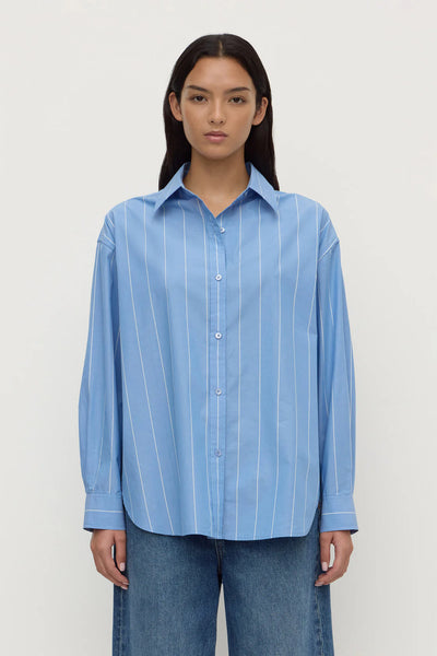 Marcia Stripe Long Sleeve Shirt BLUE/ WHITE STRIPE