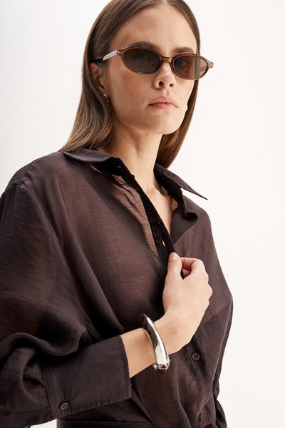 Sailor Mini Dress CHOCOLATE