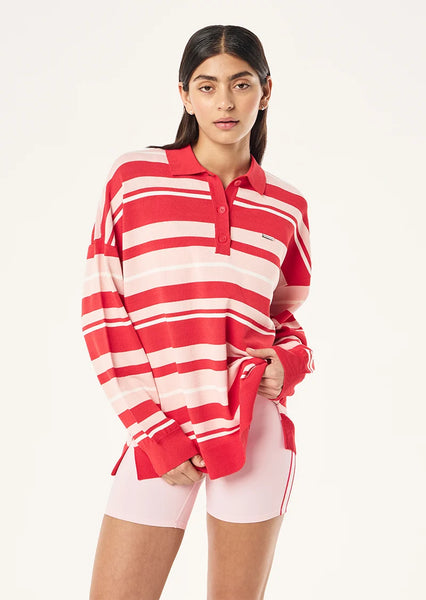 Strata Rugby Knit STRAWBERRY STRIPE