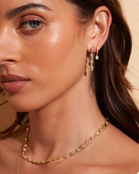 Isadora Earring 14K GOLD PLATED/ STONE