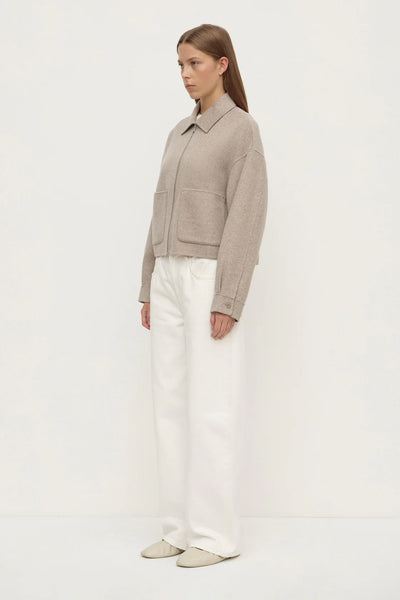 Dallas Wool Jacket PEBBLE