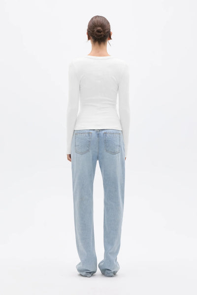Grace Long Sleeve Top WHITE