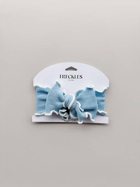 Knit Frill Baby Headband ARCTIC/ SNOW