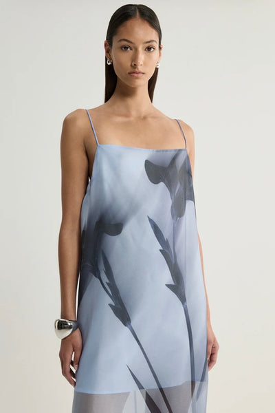 Jade Dress BLUE FLORAL PRINT