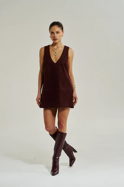 V Neck Mini Dress SYRAH