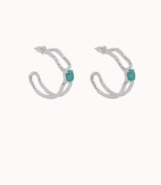 Sascha Earrings SILVER TURQUOISE